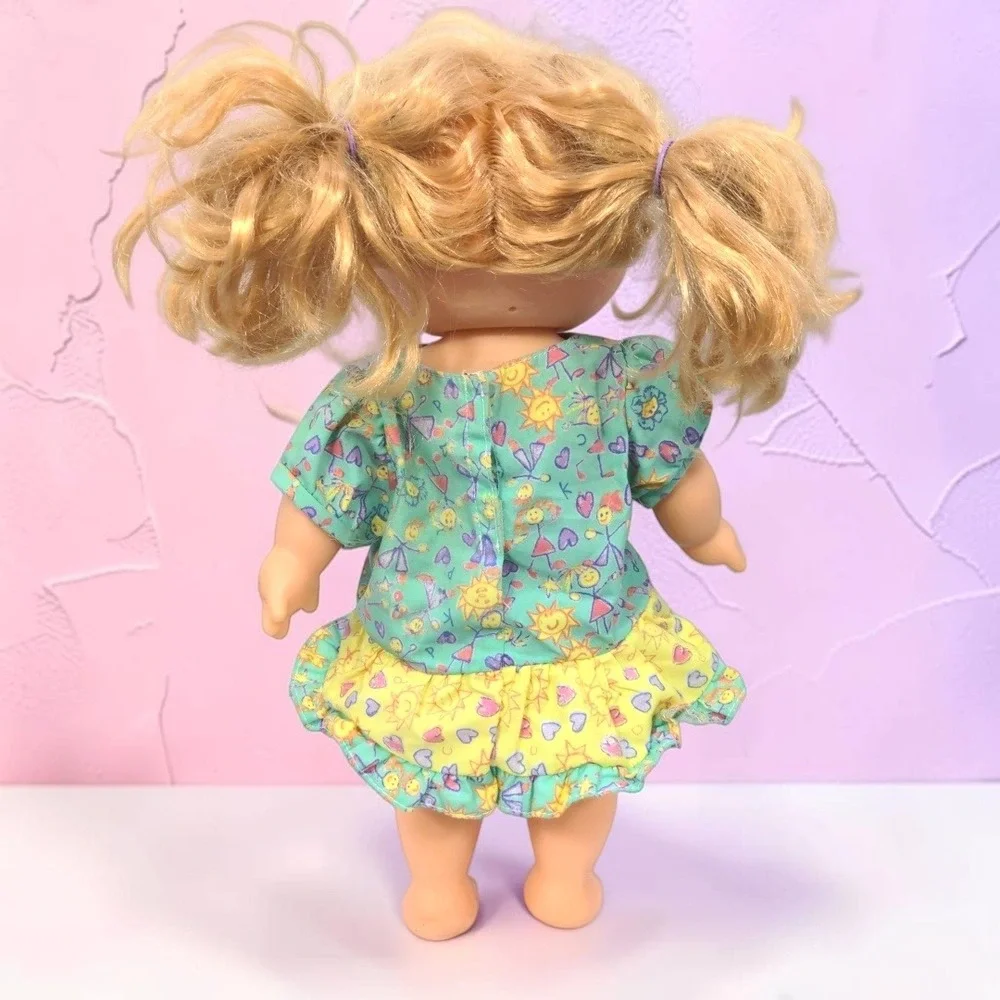 VTG 80's Hasbro Cabbage Patch Kids Splash N Tan Doll Blonde Blue Eyes 14